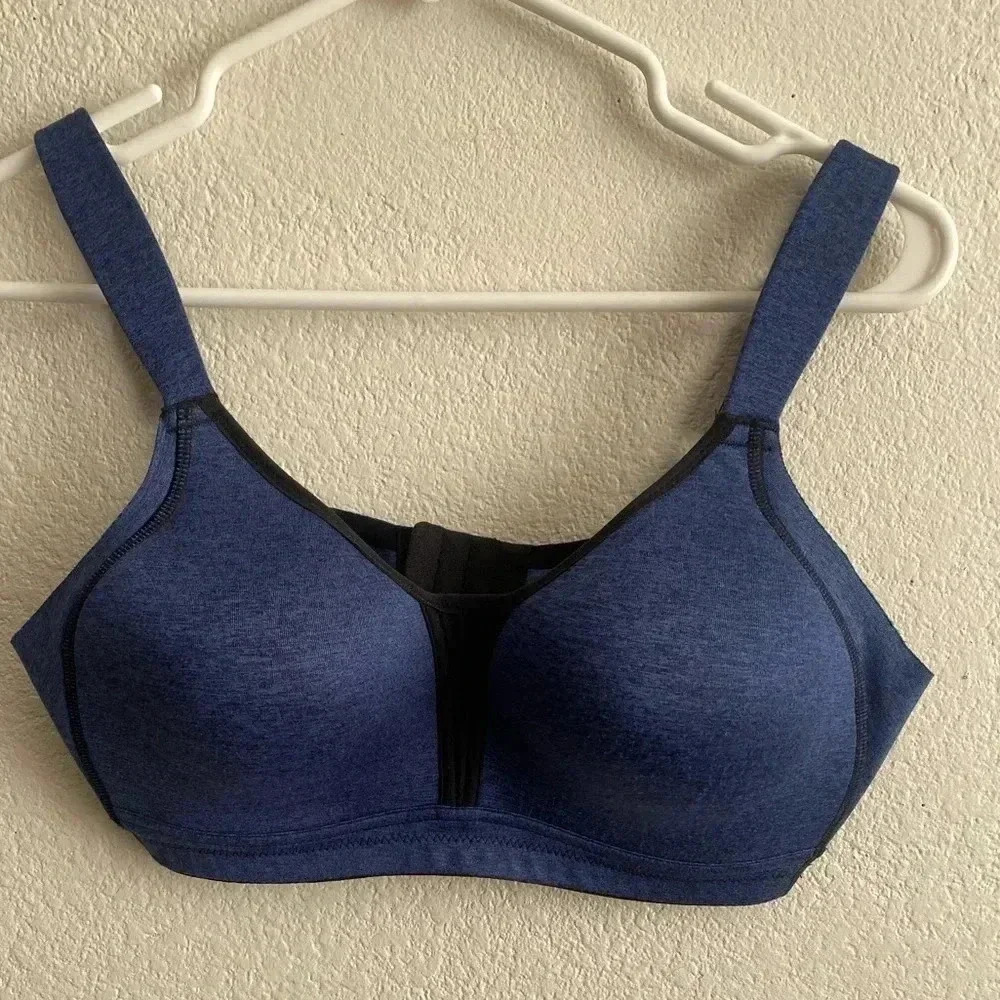 💥Warners Blue Wireless Bra Adjustable Straps M